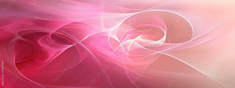 Poster soft dreamy pink abstract background with flowing textures and ample space for custom text or creati