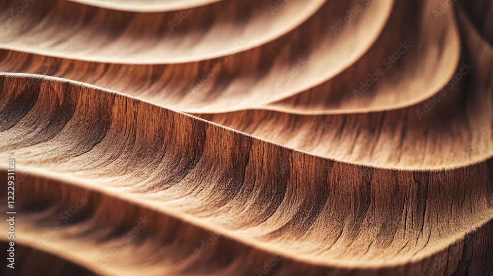 Poster macro close-up of textured wooden surface with natural patterns and empty space for creative text ov