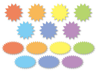 吹き出し・レインボー