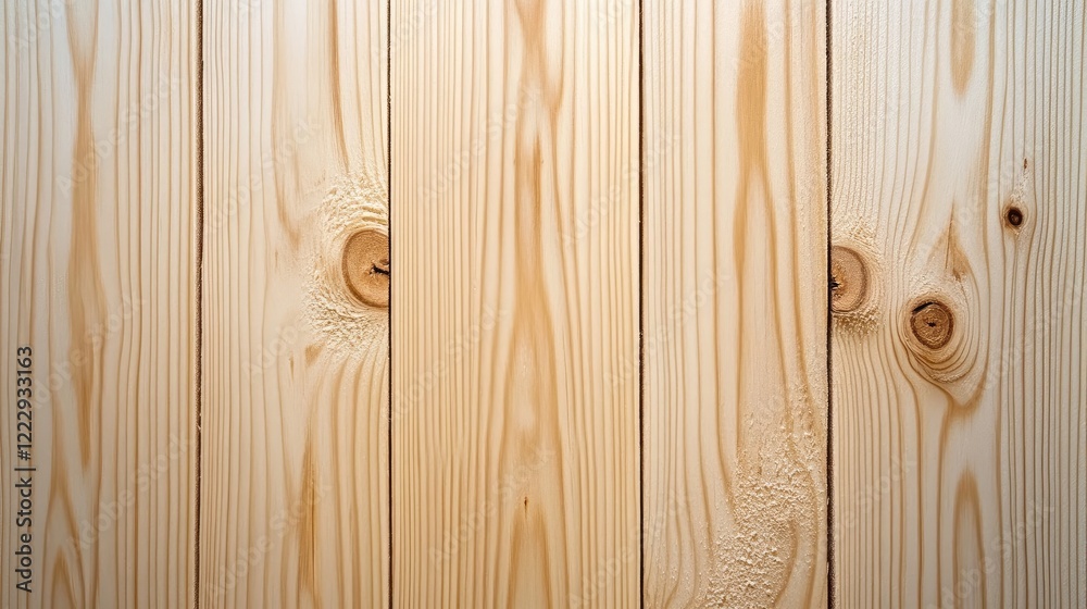 Poster macro shot of smooth natural wood texture with clear space for custom text or design elements
