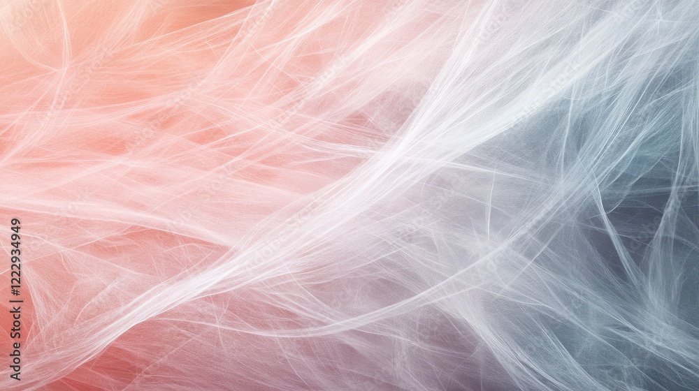 Poster Colorful Wispy Abstract Background with Soft Textures and Empty Space for Custom Text or Branding