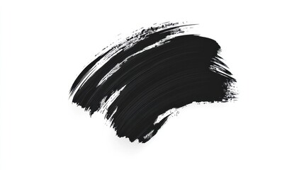 Abstract Black Brushstroke