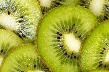 Tropical Kiwi Slice Pattern. A Burst of Green Freshness