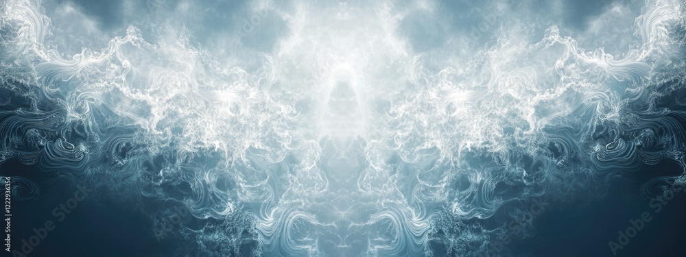 Poster mysterious digital backdrop featuring intricate lines and soft textures ideal for overlaying text or