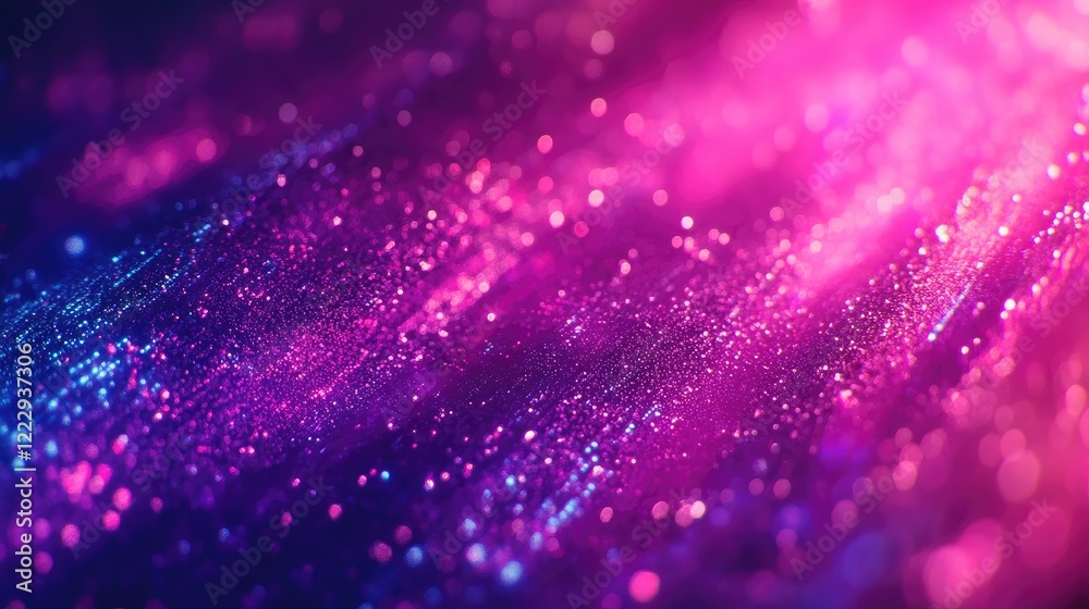 Aufkleber dynamic digital code rain swirling on a neon screen with vibrant sparkles and gradients, featuring e
