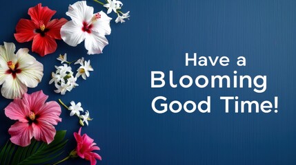 Obraz premium Blooming floral celebration indoor setting graphic design vibrant colors eye-level view joyful vibes for good times