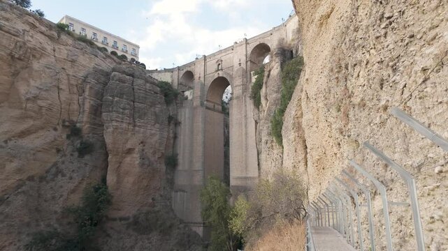 View of the New Bridge of Ronda, Andalusia, Spain