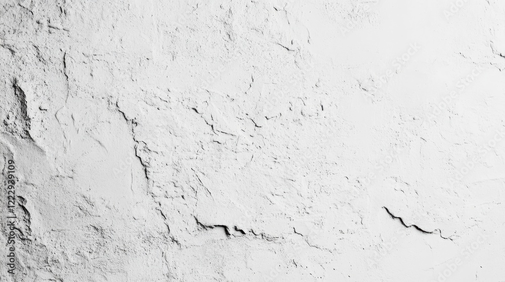 Poster textured white plaster wall surface with intricate details and ample empty space for text or graphic