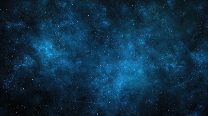 Naklejka premium Blue cosmic background featuring a detailed constellation map with star lines and ample empty space for text insertion.