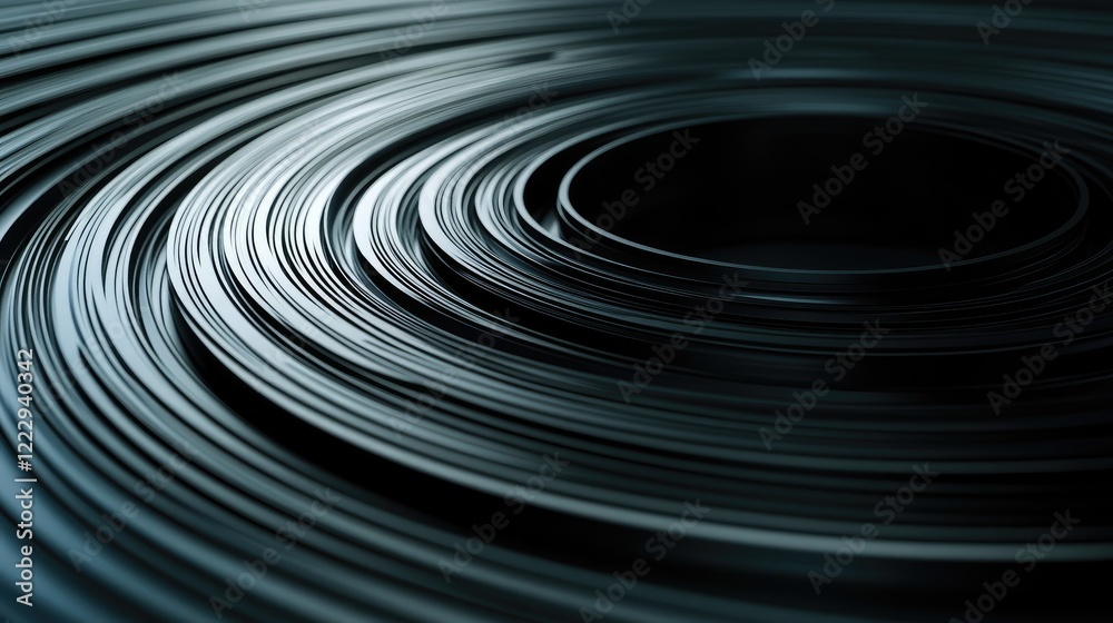 Fototapete Machinery abstract background featuring circular lines creating a modern design with ample empty space for your text or graphics.