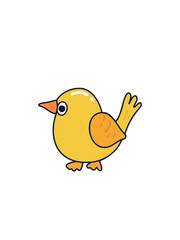 Colorful and cute animal character