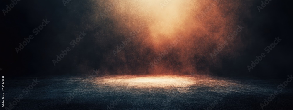 Poster dramatic vignette light source with empty text space ideal for backgrounds and creative projects