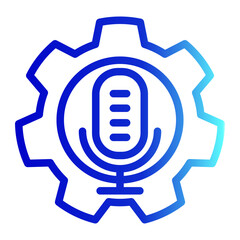 Configuration Icon Line Gradient