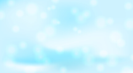 Abstract blue sky blurred gradient background, vector illustration