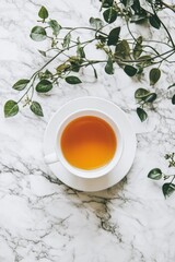 Tea on Marble Table