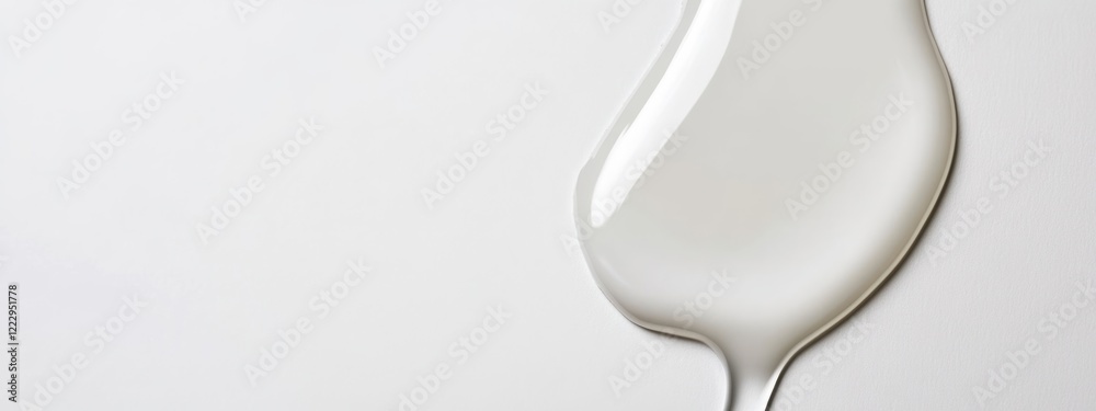 Poster transparent liquid drop on a white background with clipping path ideal for creative designs and mark