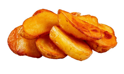 Fried, crispy, golden, hot, savory, potato, delicious, isolated, transparent, white, background, freshly, cooked, crunchy, snack, tasty, indulgent, snackable, crispy, texture, seasoned, warm, fast, me