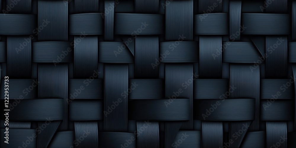 Poster Textured Dark Weaving Design Background with Subtle Elegance and Ample Space for Textual Content or Graphic Elements