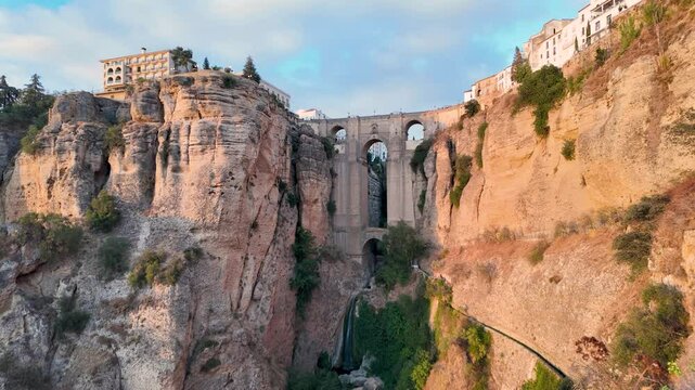 Timelapse of the New Bridge of Ronda, Andalusia, Spain