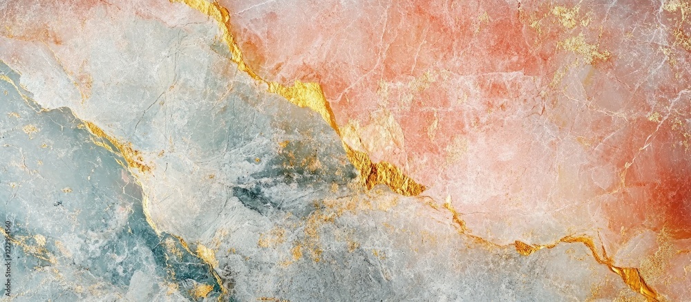 Aufkleber vibrant abstract marble texture featuring multicolored splashes and gold accents ideal for elegant b