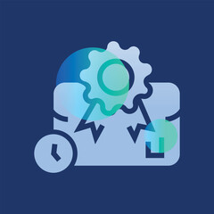 Obraz premium Work experience glassmorphism illustration