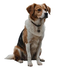 Obraz premium golden retriever isolated on a white background. Studio portrait of a purebred dog sitting on a transparent background. dog isolated on transparent background dog png.