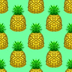 abstract fruit seamless pattern hand drawn for background or print