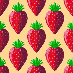 abstract fruit seamless pattern hand drawn for background or print
