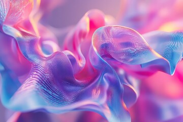 Abstract swirling pastel shapes, digital art, vibrant background, website design