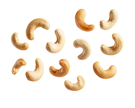 PNG of Roasted cashew nuts isolated on transparent png