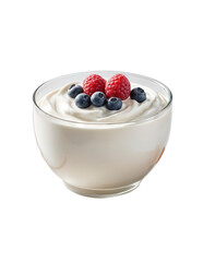 "Pure Wholesomeness: Creamy Yogurt in Elegance"