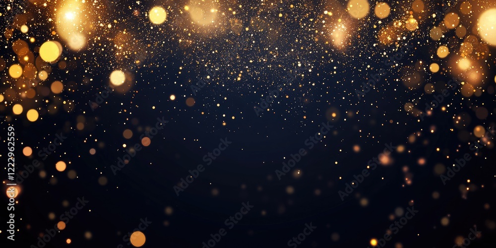 Leinwandbilder elegant gold glitter background with shimmering sequins and a dark backdrop ideal for festive occasi