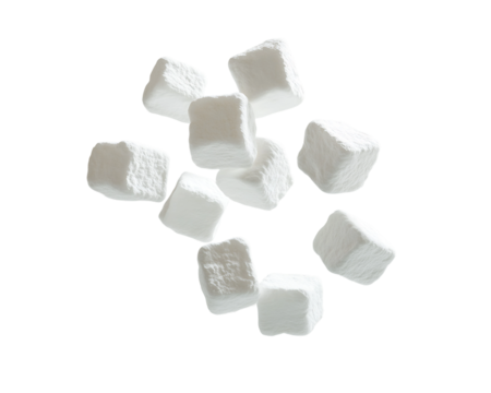 sugar cubes on Isolated White Background