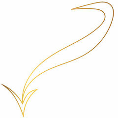 
The gold gradient arrow features sharp points and smooth curves, exuding a sense of elegance and direction. Perfect for modern branding, logo concepts, or abstract art projects that require a touch 