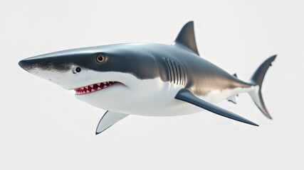 Fototapeta premium 3D Great White Shark - Oceanic Powerhouse