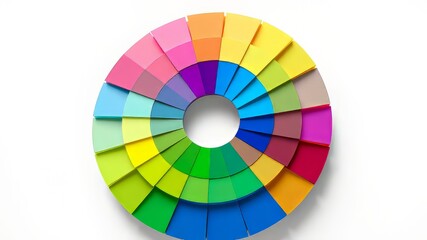 Obraz premium 3D Color Wheel - Vibrant, Vivid, Dynamic Spectrum