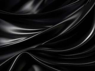 Fototapeta premium Luxury Black Foil Texture Background. Elegant Smooth Metallic Texture for Shining and Smooth Design