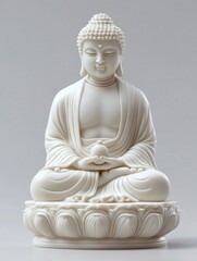 White Buddha Statue Bowl