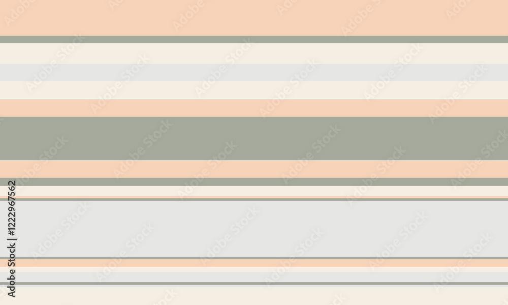 Aufkleber geometric stripes seamless vector pattern with horizontal lines in varied colours, creating an abstr