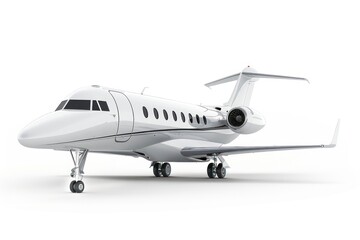 Fototapeta premium Modern private jet illustration