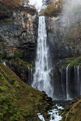 日光　紅葉　いろは坂