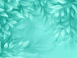 A serene background featuring soft, mint-green leaves layered gracefully, creating a tranquil and fresh atmosphere.
