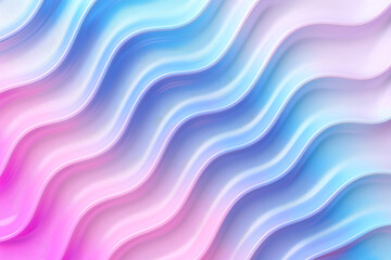 Obraz premium Soft pastel waves in blue and pink tones create a gentle and calming abstract background.