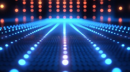 Blue beams intersect