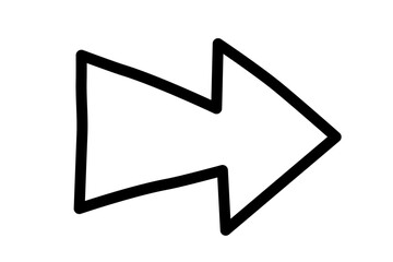 手描きの矢印16