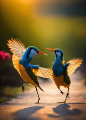 Obraz premium blue and yellow macaw