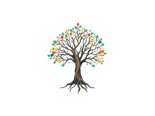 Celestial Tree of Life Pattern - Abstract Background Art