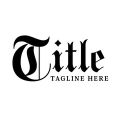 Typography Logo - Modern Font Logo