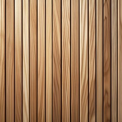 Fototapeta premium Wall made of wooden panels. Vertical wooden slats for facade cladding. Timber stripes made of beige pine. A modern plank surface for interior