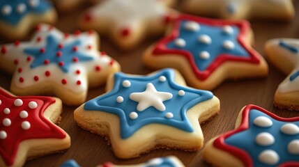 Decorated Cookies on Table